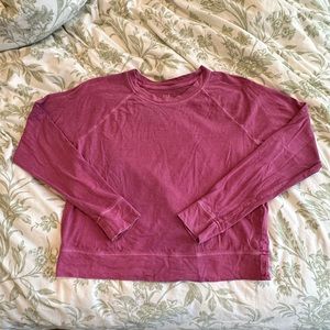Gap long sleeve shirt, vintage wash mauve color